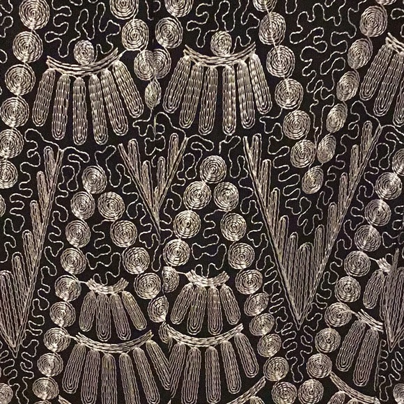 Biacci Black & White Unique Embroidered Jacket - Picture 5 of 8